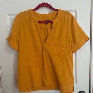 J Crew Mustard Yellow Top